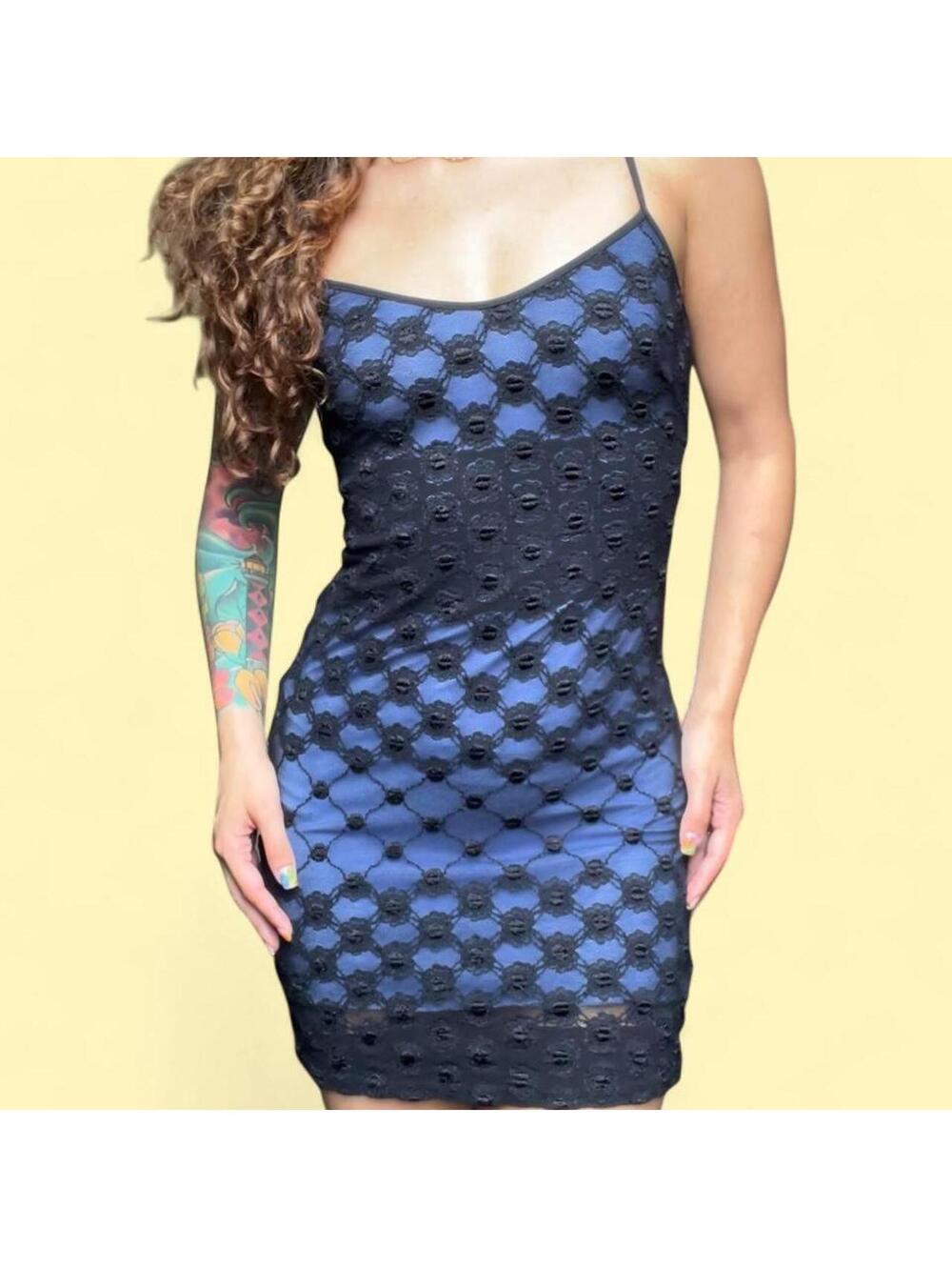 Wanted Women's Navy and Blue Dress